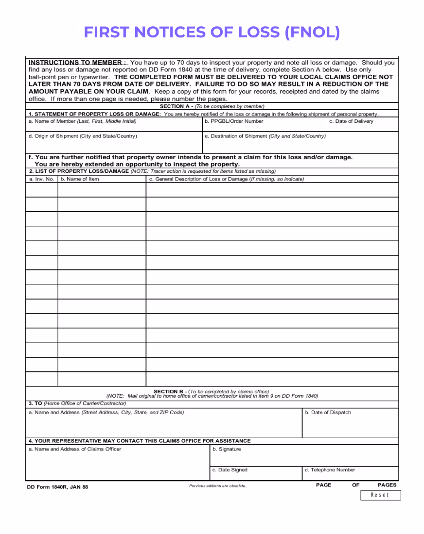 Policy underwriting document