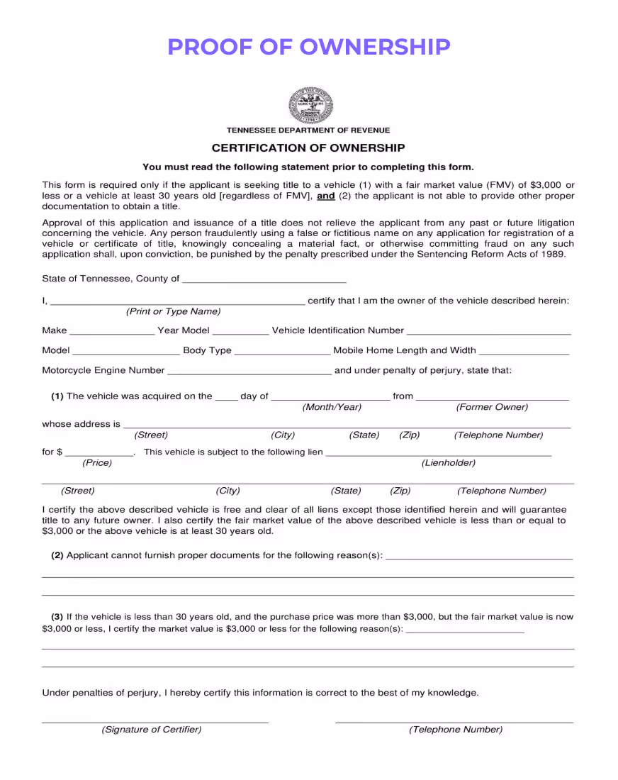First Notice of Loss document