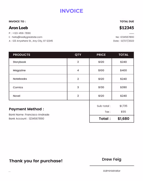 Invoice processing automation